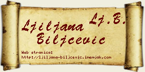 Ljiljana Biljčević vizit kartica